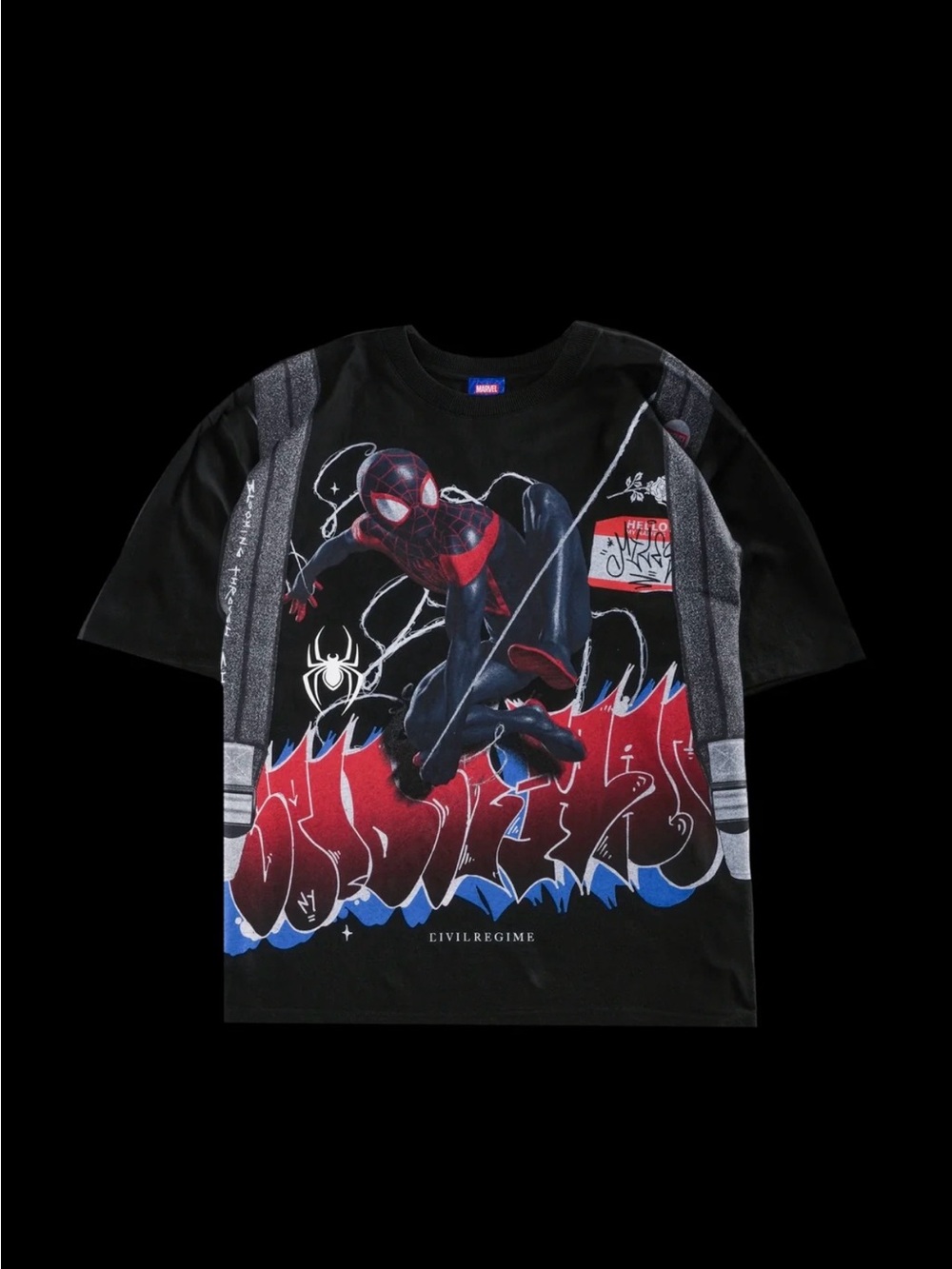 Civil Regime x Marvel Spider-Man Graphic tee